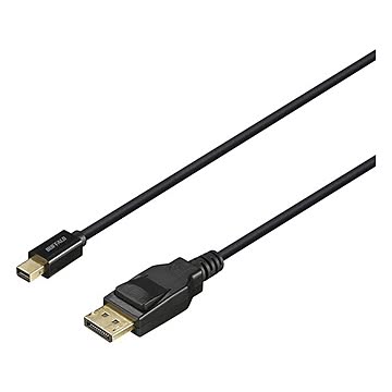 バッファロー（サプライ） DPケーブル DPver1.2a認証品 minDP-DP 2m ブラック BDPM20BK