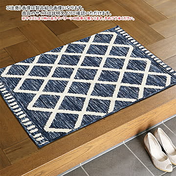 シェニール マット アイラ インド製 70x120cm 萩原