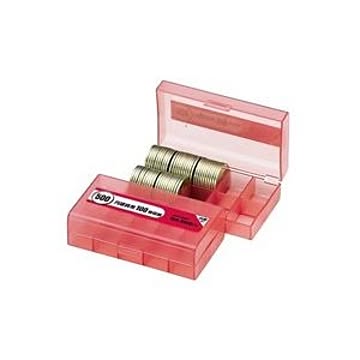 （まとめ）オープン工業 コインケース M-500W 500円用 収納100枚×20セット