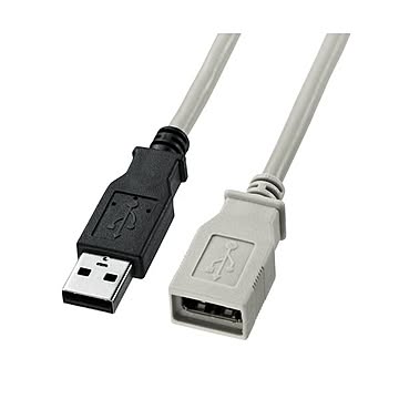(まとめ)サンワサプライ USB延長ケーブル KU-EN03K×5セット