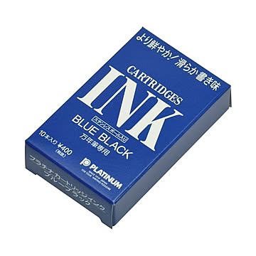 （まとめ） プラチナ万年筆 スペアインクSPSQ-400ブルーブラック10本入×10セット