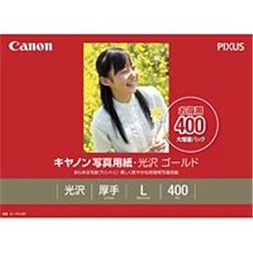 （まとめ）キヤノン Canon 写真紙 光沢ゴールド GL-101L400 L 400枚×2セット