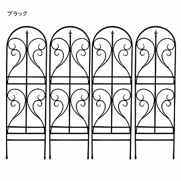 フェンス 4枚組 組立式 アイアントレリス IF-FN7950-4P 幅545x奥行15x高さ1830mm 住まいスタイル