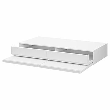 tower タワー (山崎実業)ツーウェイキッチン家電下引き出し＆スライドテーブル W80 Tower Under-Appliance Drawer And Pull-Out Shelf - W80