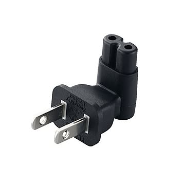 (まとめ) エレコム ACアダプタ用直結プラグ 2P L型 T-PCAD22V 1個  【×10セット】