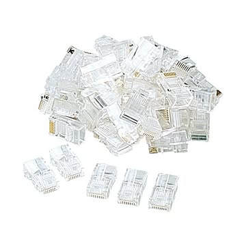 サンワサプライ RJ-45コネクタより線用 ADT-RJ45-100 1パック100個