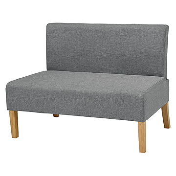 ダイニングソファ 2P 幅105cm ライトグレー