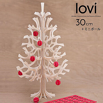 【lovi/ロヴィ】Mo-mi-noki TREE 30cm + ミニボール　クリスマスツリー