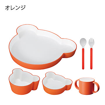 tak. タック KIDS DISH gift box bear cutlery