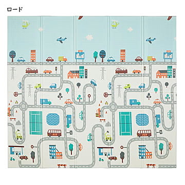 萩原 エクスシリーズ 折りたたみクッションプレイマット 約178×196cm