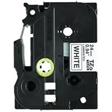 brother ブラザー工業 文字テープ/ラベルプリンター用テープ 幅：24mm 5個入り TZe-251V 白に黒文字