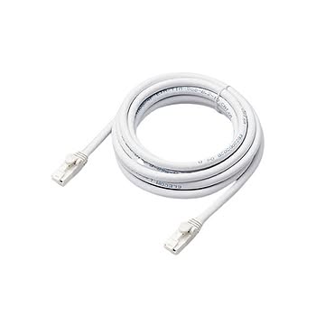 （まとめ） エレコム LANケーブル/CAT6A対応/EU RoHS指令準拠/爪折れ防止/簡易パッケージ仕様/3m/ヨリ線/ホワイト LD-GPAT/WH3/RS 【×2セット】