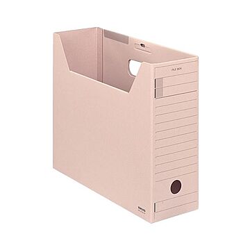 （まとめ）コクヨ ファイルボックス-FS（Fタイプ）A4ヨコ 背幅102mm ピンク フタ付 A4-LFFN-P 1セット（5冊）【×2セット】