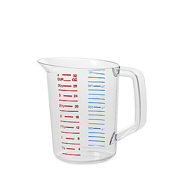 フードサービス用品 バウンサーメジャーカップ 0.9L RM3216CL φ127x高さ150mm ラバーメイド