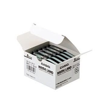 （まとめ）NAME LAND（ネームランド） スタンダードテープ 6mm 透明（黒文字） 5個入×2パック