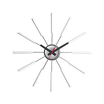 Atras TK-2048 時計 掛け時計 ウォールクロック スイーブムーブメント アナログ 電池式 直径51cm 木製 スチール ウッド 北欧テイスト