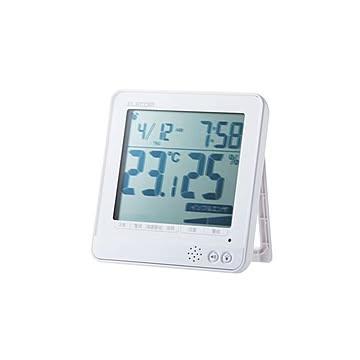 エレコム 温湿度警告計／熱中・ウィルス／大画面／ホワイト OND-04WH