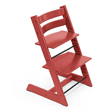STOKKE トリップトラップ ハイチェア ビーチ材 ウォームレッド TF-32287