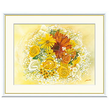 額絵 ひだまりのブーケ 洋美 42x34cm 三幸