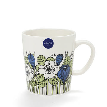 アラビア クロッカス マグカップ 300ml グリーン ARABIA Krokus
