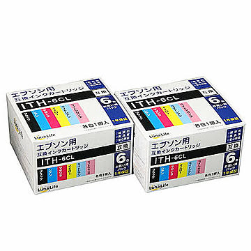エプソン用 ITH-6CL 互換インクカートリッジ 6本セット×2個パック 管理No. 4582458926898