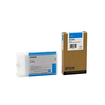 （まとめ） エプソン EPSON PX-Pインクカートリッジ シアン 110ml ICC40A 1個 【×6セット】
