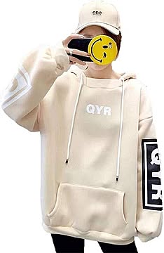 【在庫限り】QYR プルオーバー パーカー ストリートパーカー オーバーサイズ k-pop hiphop メンズ レディース ユニセックス 大きい ビッグサイズ オーバーサイズ ロゴ