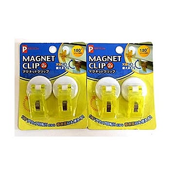 マグネットクリップ2P（4色） カラーアソート/指定不可 12個セット 4106