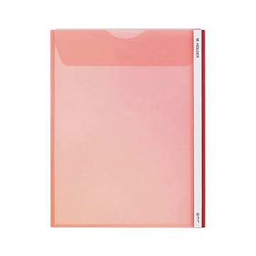 （まとめ） キングジム Mホルダー A4タテ型 マチ10mm 赤 【×20セット】