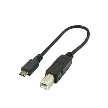 (まとめ)変換名人 USBケーブル20cm B(オス) to microo(オス) USBBA-MCA20×10セット