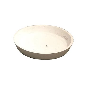 軽量コンクリート製植木鉢 フォリオ ソーサー ホワイト 34cm 2個入り
