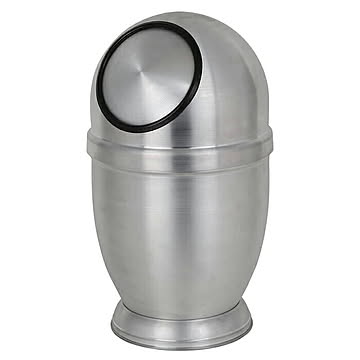 ゴミ箱 ALUMINUM DUST BIN SATIN FINISHED L NB-0629LST H455mm φ265mm ダルトン