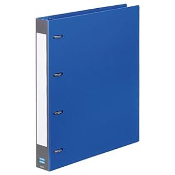 （まとめ） G-Aim Dリングバインダー A4タテ 4穴 280枚収容 背幅40mm ブルー G600-BL 1冊 【×10セット】