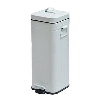 b.c.l ビーシーエル Galva Square Dust Box 30L ガルバ スクエアダストボックス 30L / ステップ式 ゴミ箱 ごみ箱 ダストボックス 蓋付き フタ付き ペダル開閉