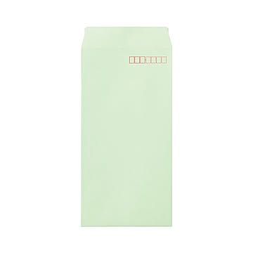 (まとめ）寿堂 カラー上質封筒 長3 〒枠ありサイド貼 テープのり付 ワカクサ 10552 1パック（1000枚）【×3セット】