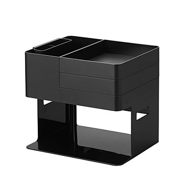 tower タワー (山崎実業) ネイルライト＆ジェルネイル用品収納ケース Nail Design Supply Organizer ネイル収納 整理整頓 コスメ メイクボックス 大容量 持ち運び