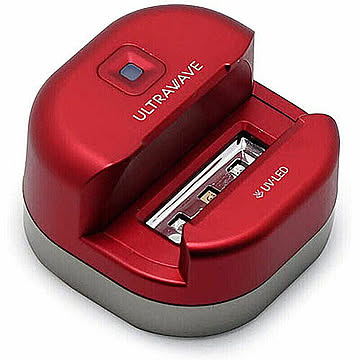 MEDIK 充電式シェーバー除菌スタンド レッド MDK-RS01RD