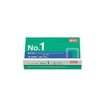 （まとめ）マックス ホッチキス針 NO.1 MS91183 1200本【×10セット】