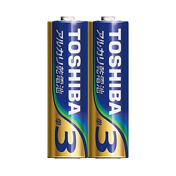 （まとめ）東芝アルカリ乾電池 単3形 2本×50パック×2セット