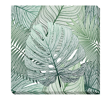 Art Panel Seamless pattern tropical leaf paim アートパネル m13035