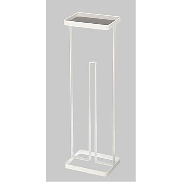 【トレイ付き！】トイレットペーパーホルダー スタンド　トイレ収納 トイレットペーパー収納　トイレットペーパー3個収納可能　ストッカー ★トレイ付き トイレットペーパスタンドタワー（ブラック/ホワイト）