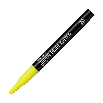 (まとめ) モナミ 蛍光ペン SUPERHIGHLIGHTER 黄 18401 1本 【×300セット】