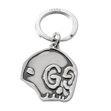 GUCCI （グッチ） 478651-J8400-0701 グッチゴースト スカル シルバー キーホルダー キーリング