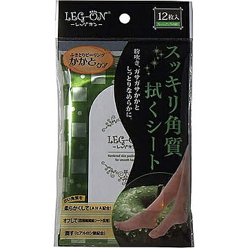 レッグオン 角質スッキリシート 12枚入×5個セット 管理No. 4901957411016