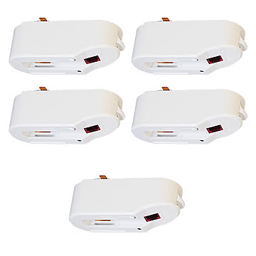 赤外線ダクトレール用変換プラグ リモコン 5個セット JZ003-5 光ノ屋照明