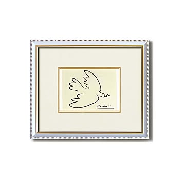 絵画額縁/フレームセット ピカソ 「平和」 280×229×17mm 壁掛けひも付き