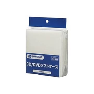 （まとめ）ジョインテックス 不織布CD・DVDケース 100枚パック A415J【×10セット】