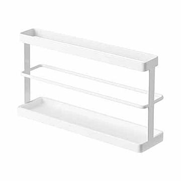 tower タワー (山崎実業) ツーウェイベランダスリッパラック トレー付き Slipper Rack With Storage Tray スリッパホルダー サンダルラック 水切り フィルムフック式