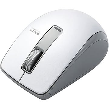エレコム BlueLEDマウス/Bluetooth4.0対応/3ボタン/ホワイト M-BT19BBWH