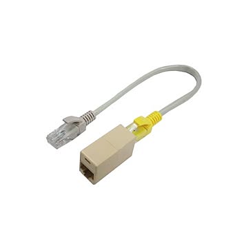（まとめ）変換名人 LANクロスケーブル＆中継アダプタ LAN5X-BBSET×20セット